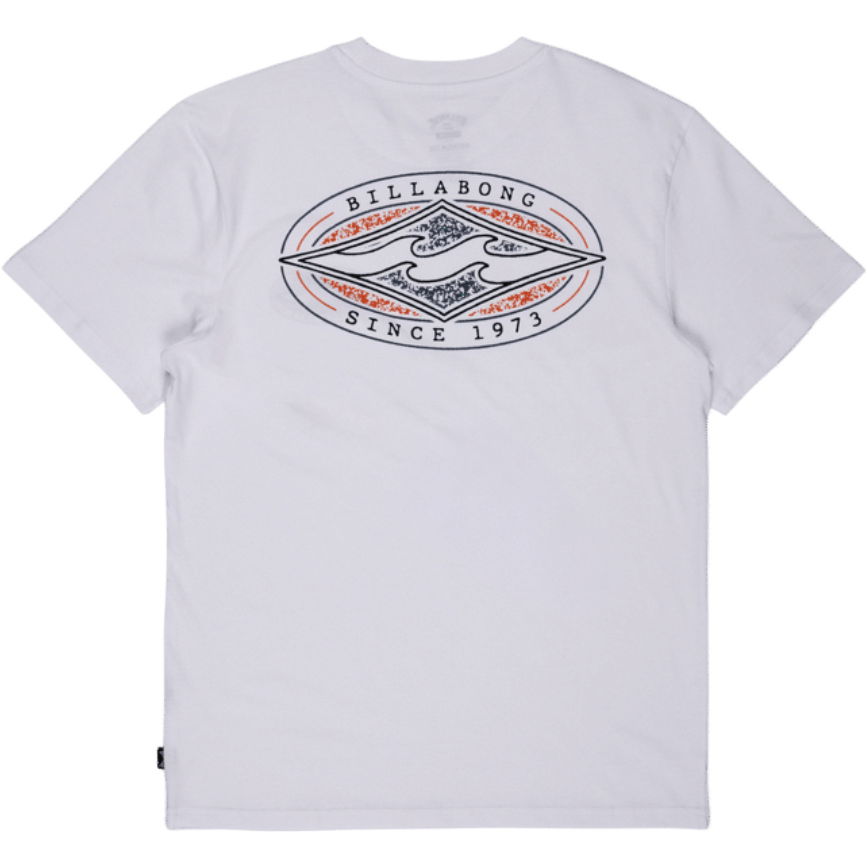 2026 Billabong Mens Diamond Vision T-Shirt EBYZT00619 - White